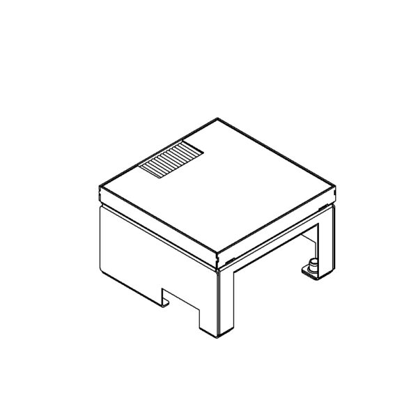 Produktbild UBD 160 158  -  Unterflur-Bodendose UBD 160 inkl. belegtem Deckel aus Chromstahl, geschliffen, und 1 Bürstenauslass